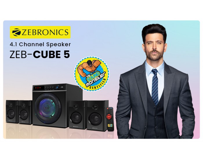 ZEBRONICS BLUETOOTH SPEAKER 4.1 ZEB CUBE 5